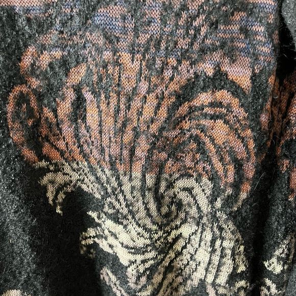 Peruvian Connection Talia Alpaca Blend Cardigan Sweater Coat medium - Picture 14 of 14